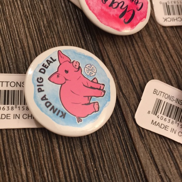 9 Mini Simply Southern Pins Buttons New Set - Picture 7 of 8